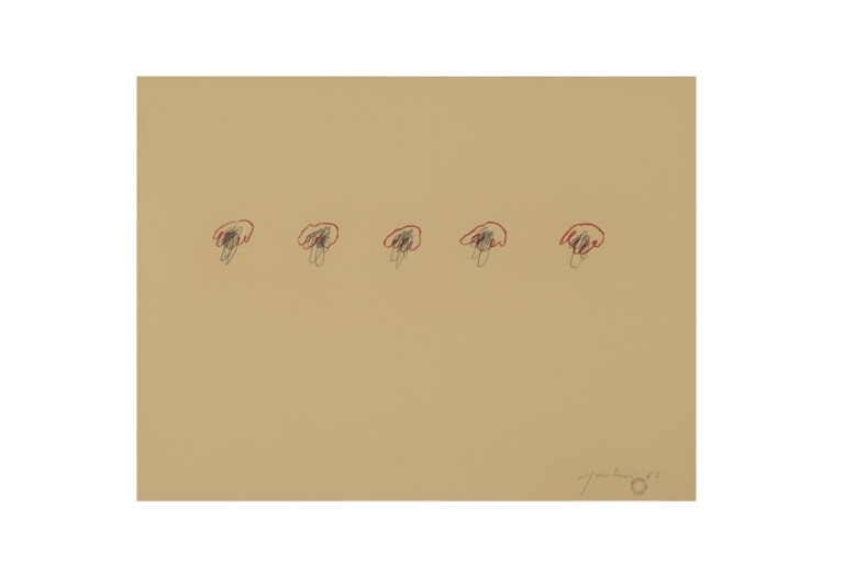 Ettore Sordini, Senza titolo, 1962, grafite e pastello su carta intelata
