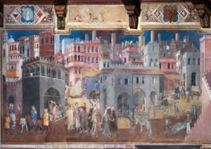 A Siena si può visitare da vicino l’affresco del Buon Governo del Lorenzetti
