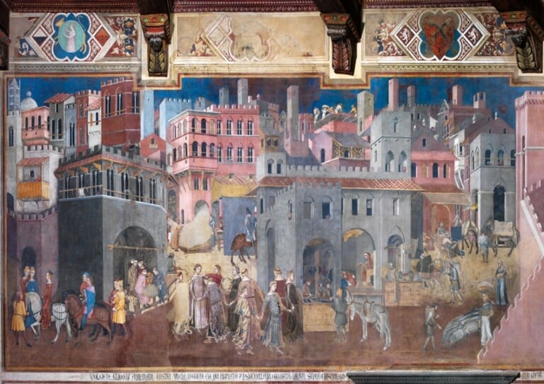 Ambrogio Lorenzetti, Effetti del Buon Governo in città, Siena, Palazzo Pubblico, Museo Civico, sala della Pace, © Comune di Siena, foto Roberto Testi