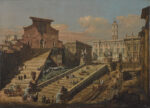 Bernardo Bellotto Veduta del Campidoglio con la chiesa di Santa Maria in Aracoeli, 1768, Museo del Castello Reale di Varsavia