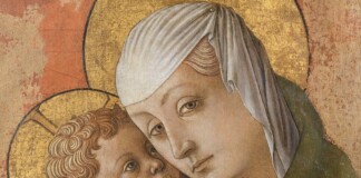 Carlo Crivelli, Madonna con il Bambino, 1470, tempera su tela, 60,8 x 41,5 cm, Macerata, Musei Civici di Palazzo Buonaccorsi (DOPO IL RESTAURO)