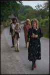 Celia, Ossie (holding Albert) and Hockney on their way to visit Cecil Beaton in Wiltshire, 1971. Courtesy photo Peter Schesinger