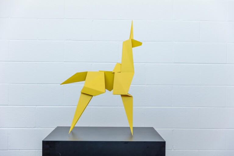 Daniele Sigalot, Clearly Not a Unicorn Origami. Courtesy the artist e WEM. Photo Zima Studio