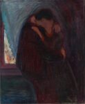 Edvard Munch, Le baiser, 1897, Huile et détrempe sur toile, 100 × 81.5 cm, Oslo, Norvège, Munchmuseet. ©Munch Museet. Photo CC BY 4.0