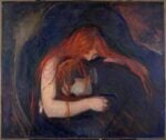 Edvard Munch, Vampire, 1895, Huile sur toile, 91 × 109 cm, Oslo, Munchmuseet. © Munchmuseet. Photo CC BY-NC-SA 4.0