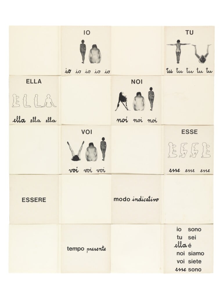 Esse sono, 1977, collage e tecnica mista su cartoncino, 2 elementi 34,5 x 48,5 cm. Ph. Angelo Latronico