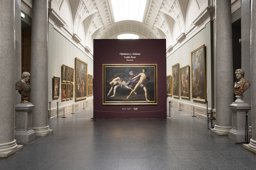 Atalanta e Ippomene al centro della Galleria Centrale - Museo del Prado