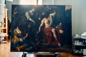 Scoperto a Beirut un dipinto di Artemisia Gentileschi danneggiato dall’esplosione del 2020