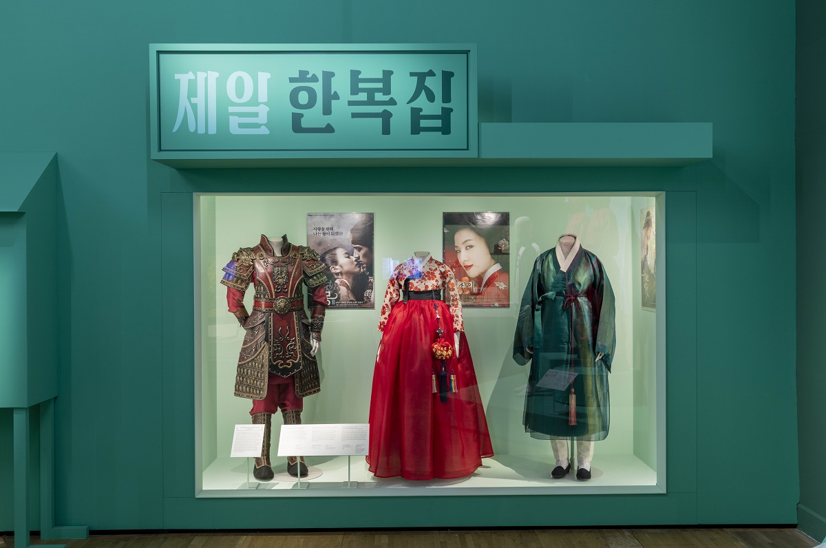 Installation image, HallyuThe Korean Wave at the V&A Courtesy Victoria and Albert Museum, London