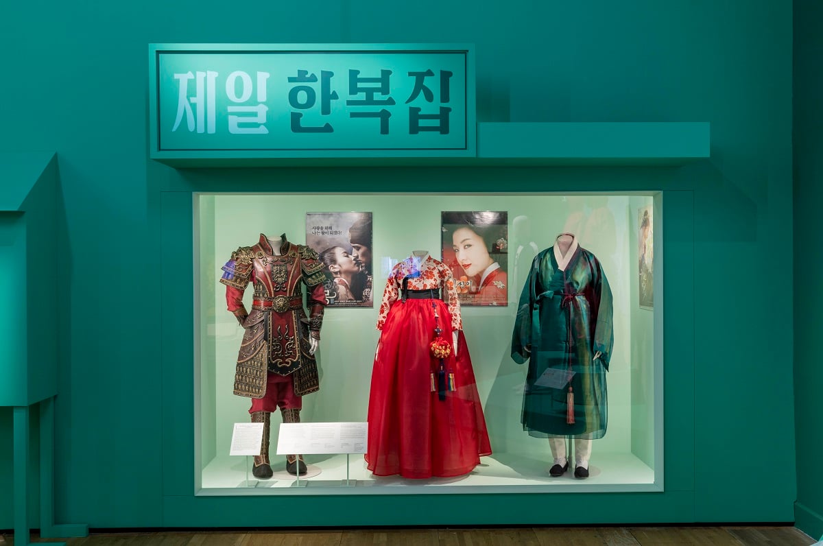 Installation image, HallyuThe Korean Wave at the V&A Courtesy Victoria and Albert Museum, London