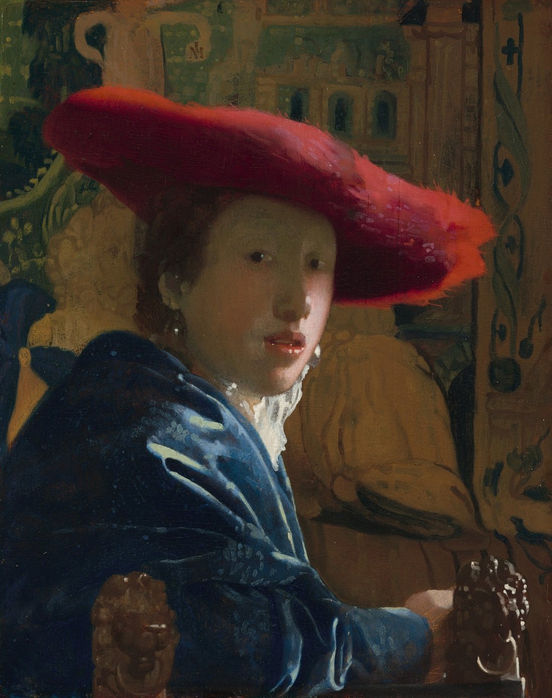 Johannes Vermeer, Ragazza con cappello rosso, National Gallery of Art, Washington