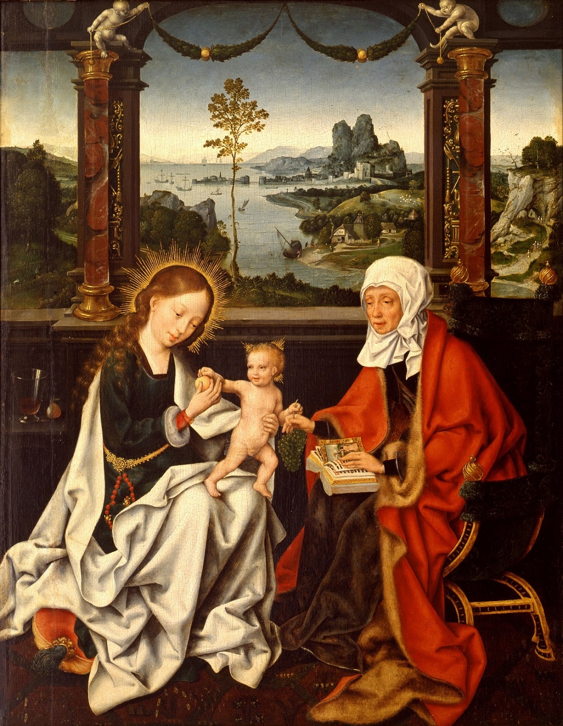 Joos Van Cleve, Madonna col bambino e Sant'Anna, Galleria Estense, Modena