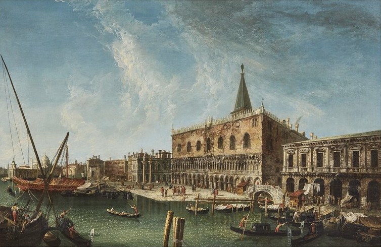 Michele Marieschi, Palazzo Ducale dal bacino di San Marco. Courtesy Pandolfini