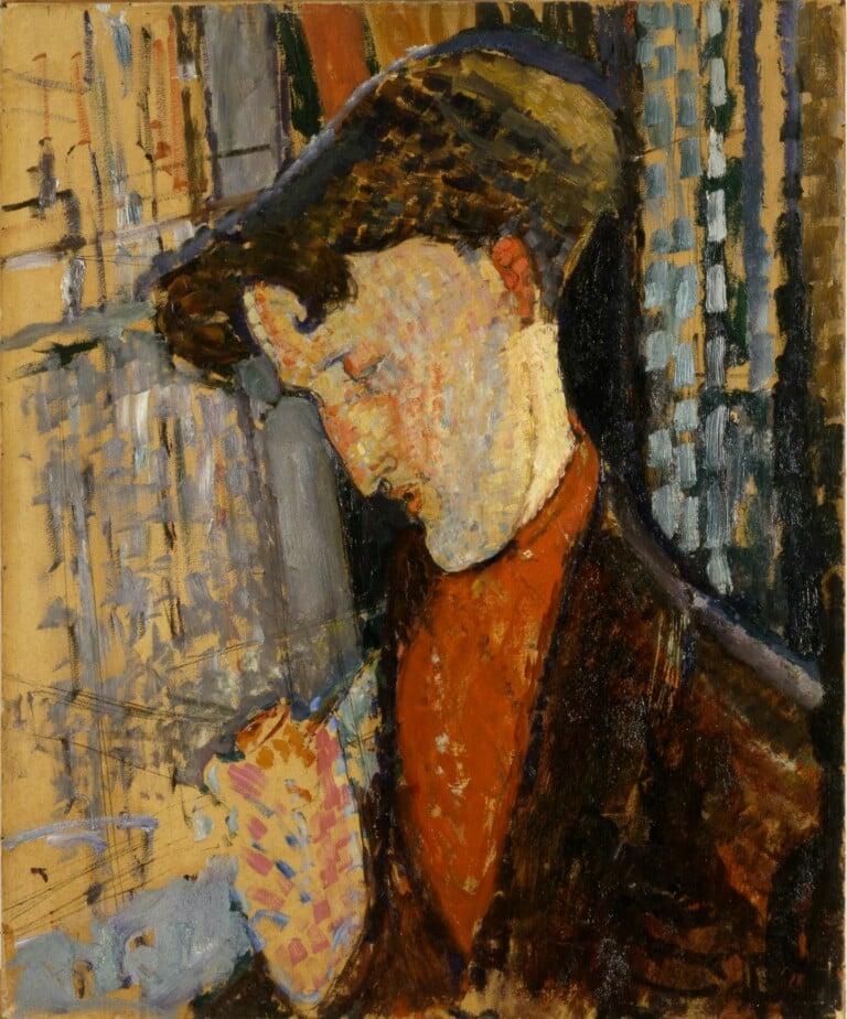 Modigliani Amedeo, Ritratto del pittore Frank Haviland 1914, olio su cartone cm 73x60 Coll. Mattioli