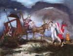 Gèrard Garouste, Don Quixote’s Theatre, 2012, Oil on canvas, 200 × 260 cm, Collection Hervé Lancelin, Luxembourg, © Adagp, Paris, 2022. Courtesy Templon, Paris-Brussels-New York. Photo Bertrand Huet-Tutti