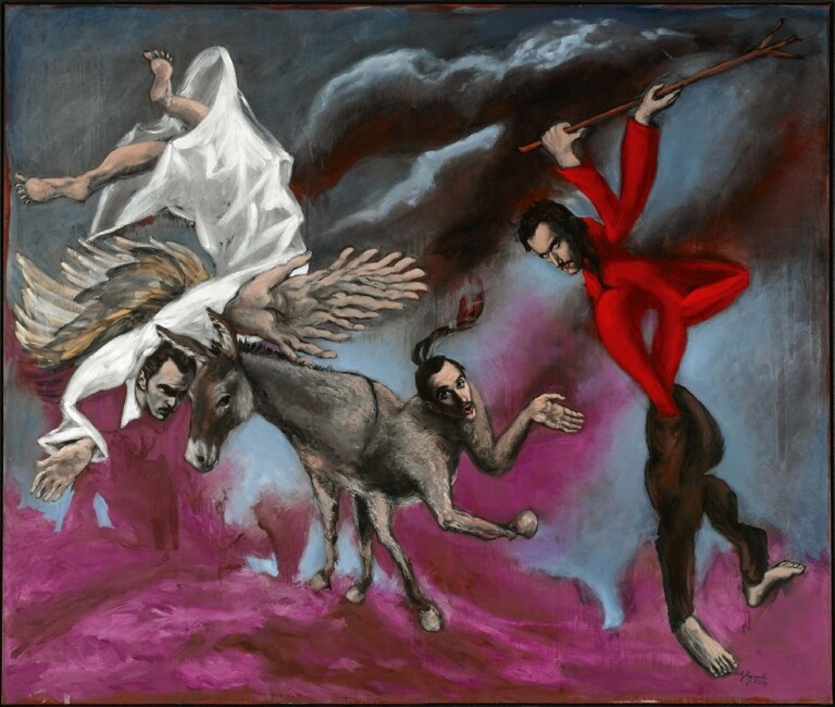 Gérard Garouste, Balaam, 2005, Oil on canvas, 270 × 320 cm, Musée national d’art moderne, Centre Pompidou, Paris. Gift, the Société des Amis du Musée national d’art moderne in 2006. © Adagp, Paris, 2022. Photo © Centre Pompidou, MNAM-CCI | Philippe Migeat | Dist. RMN-GP