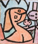 Paul Klee, Cattiva mami, 1939. Colore a colla, tempera e acquerello su carta su cartone. Collezione privata. Photo © Nicolas Borel