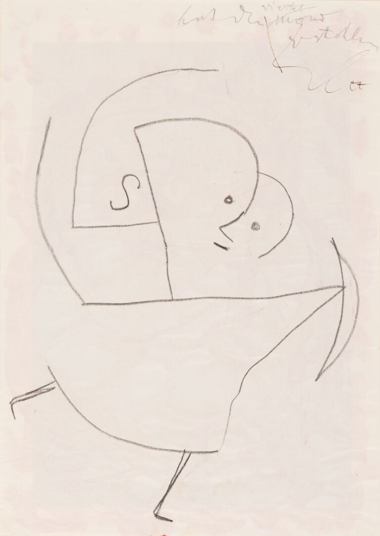 Paul Klee, Rubò il quarto di luna, 1939. Gessetto su carta su cartone. Collezione privata. Photo © Nicolas Borel