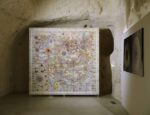 Renato Galante, GMT, 2019, tecnica mista su carta, cm 224x231. Installation view at Momart Gallery, Matera 2022