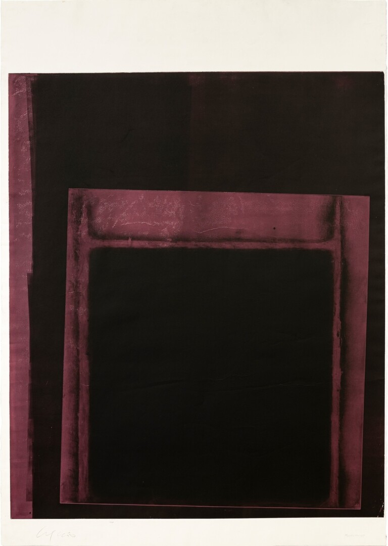 Roberto Ciaccio, Soglie, 2002, painting print, 180 x 127 cm. Photo Leonardo Morfini