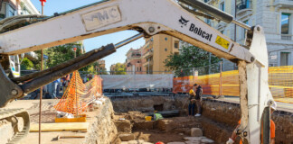 Roma: ai Parioli scoperti i resti del mausoleo dell’antica via Salaria Vetus - foto Fabio Caricchia