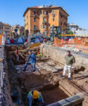 Roma: ai Parioli scoperti i resti del mausoleo dell’antica via Salaria Vetus - foto Fabio Caricchia