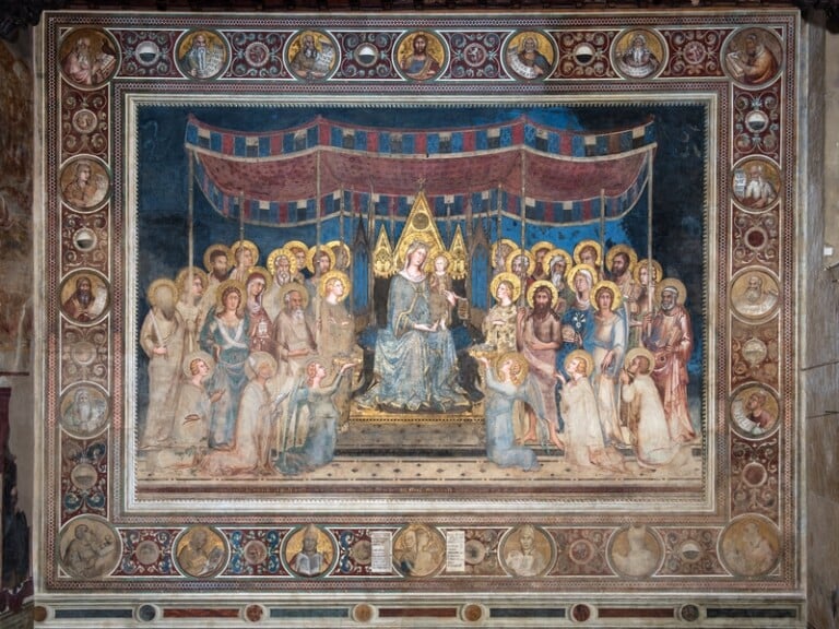 Simone Martini, Maestà, Siena, Palazzo Pubblico, Museo Civico, sala del Mappamondo, © Comune di Siena, foto Roberto Testi