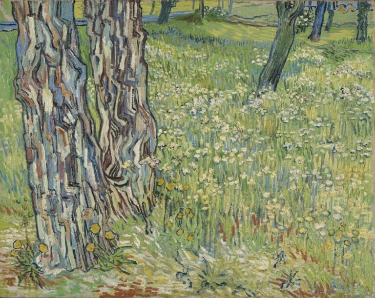 Vincent Van Gogh Tronchi d’albero nell’erba Saint–Rémy, tardo aprile 1890 Olio su tela, 72,5x91,5 cm © Kröller Müller Museum, Otterlo, The Netherlands