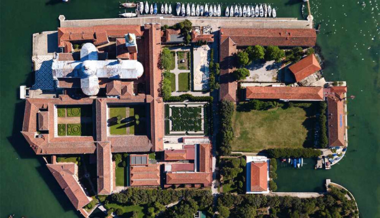 Vista dall’alto Fondazione Cini Isola di San Giorgio Maggiore, Venezia