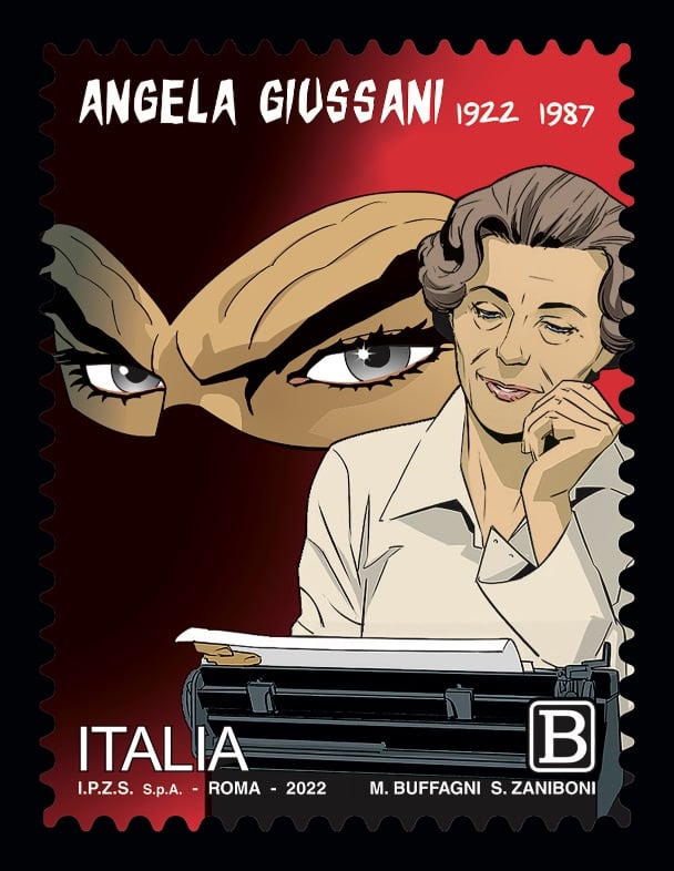  Il francobollo per Diabolik e Angela Giussani