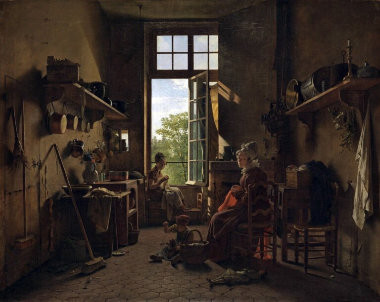 Martin Drollin, Interno di cucina, 1815