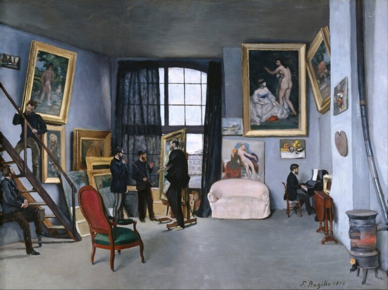 Jean Frédéric Bazille, L'atelier di Bazille, 1870