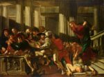 Francesco Boneri detto Cecco del Caravaggio, Cacciata dei mercanti dal tempio, 1613-1615 circa, olio su tela, Berlino,Gemäldegalerie