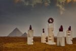 312839268 2562099050596561 115600772575168593 n Un'installazione luminosa ai piedi delle Piramidi di Giza