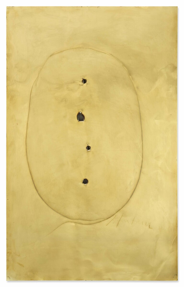 Lucio Fontana, Concetto Spaziale, New York, 1962. Courtesy of Sotheby's