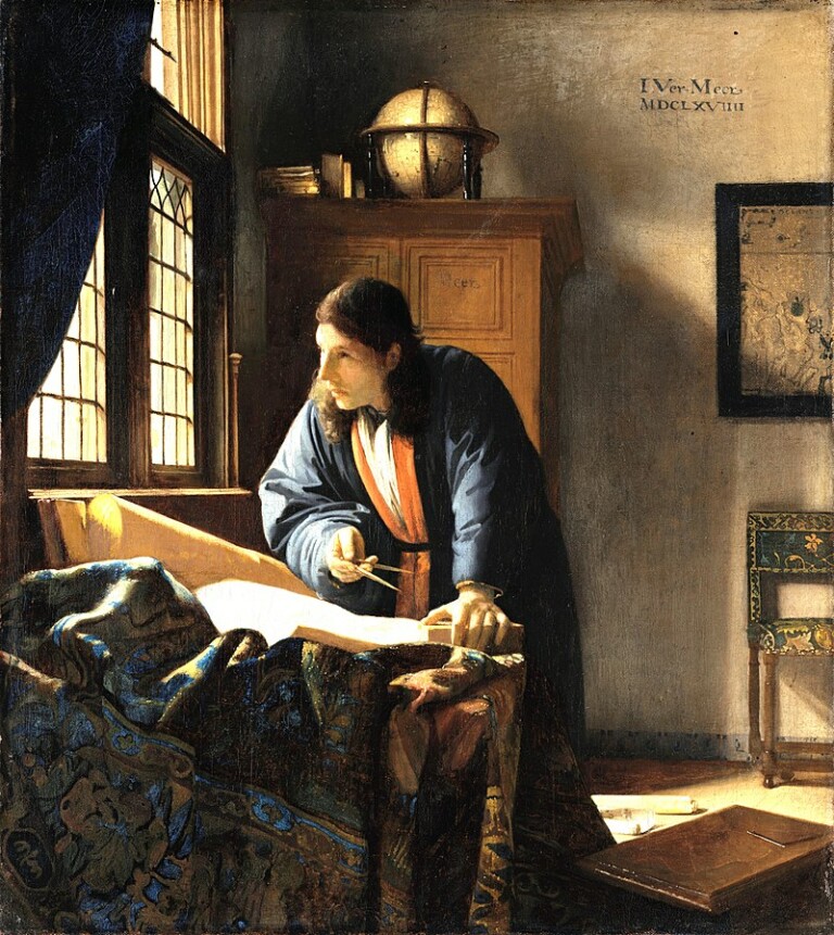 Jan Vermeer, Geografo 1668-69, Francoforte sul Meno, Städel Museum