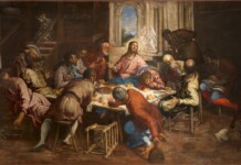 Jacomo Robusti, detto il Tintoretto, Ultima cena, 1561-1566, olio su tela, 224,5 x 415 cm, Venezia, chiesa dei Santi Gervasio e Protasio, detta di San Trovaso