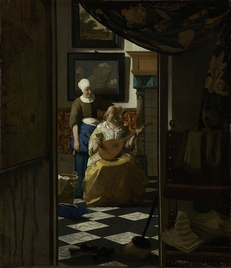 Jan Vermeer, Lettera d’amore 1669-70, Amsterdam, Rijksmuseum