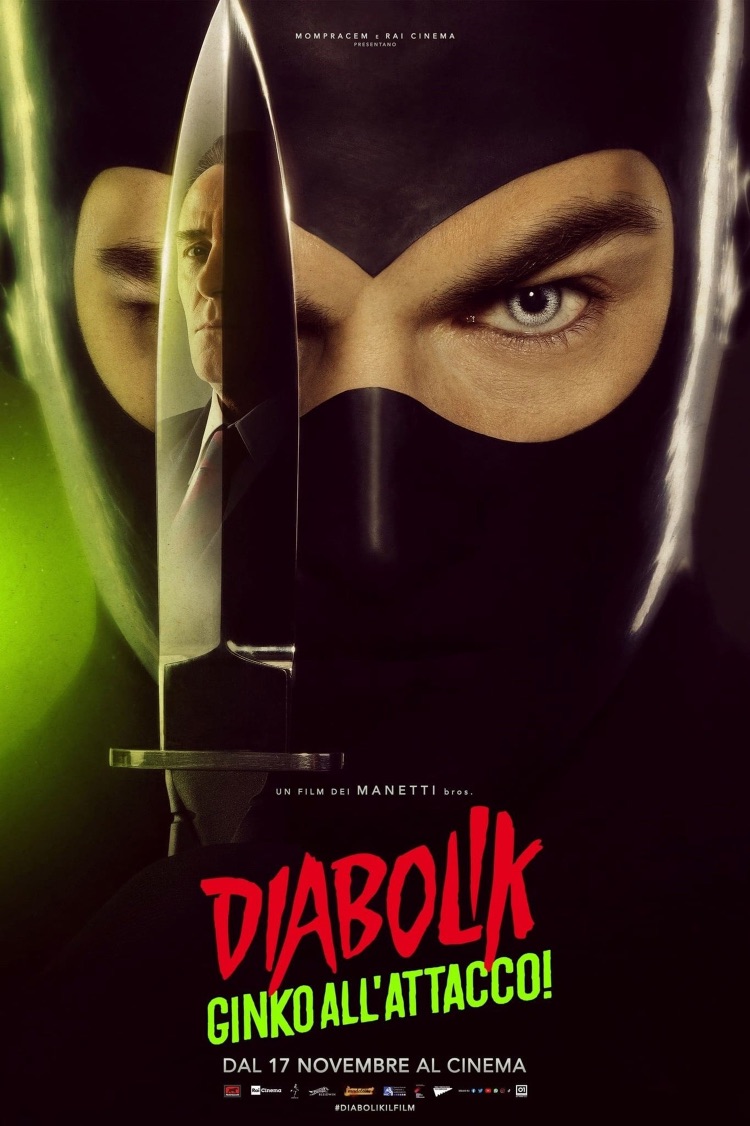  La locandina del film Diabolik 2. Ginko all'attacco! dei Manetti Bros