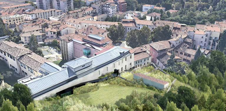 Accademia Carrara Bergamo, render architetto Ravalli