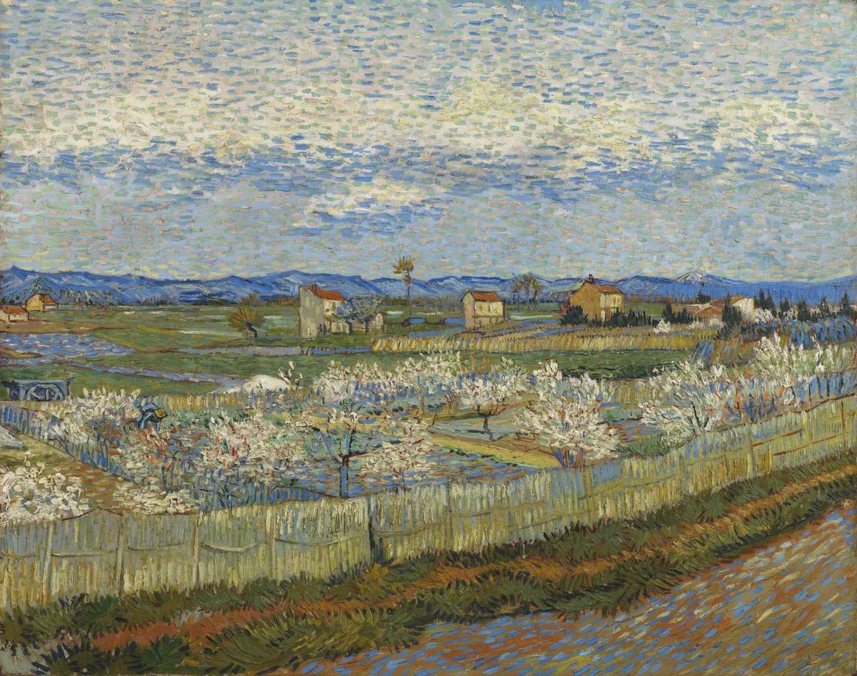 Alberi di pesco in fiore, Vincent van Gogh photo credits The Courtauld