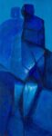 Bartolomeo Gatto, Gioco d'amore in blue, tecnica mista su tela