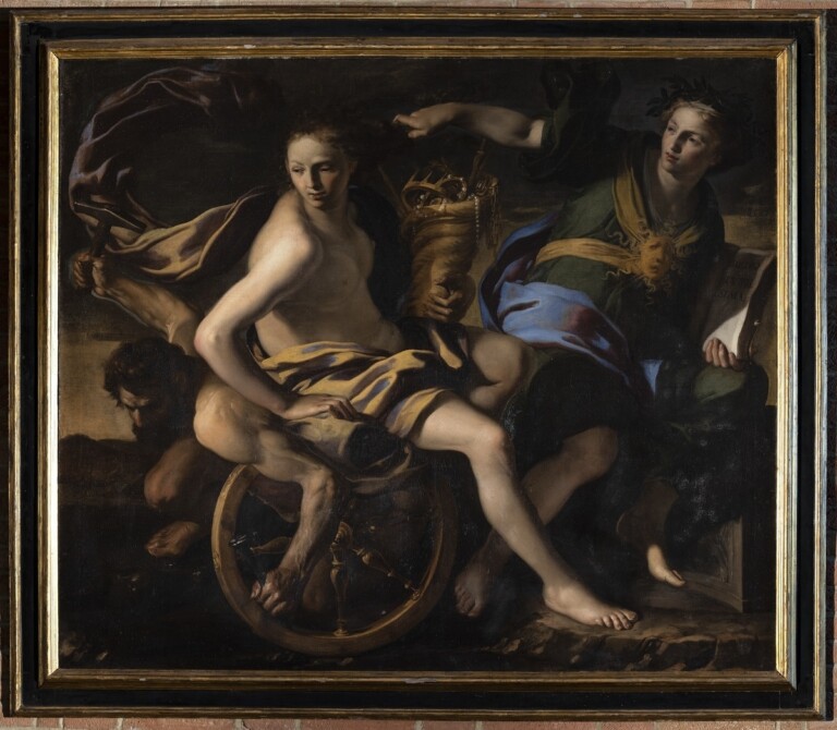 Bernardino Mei, La Fortuna tra la Virtù e la Necessità, 1654. Siena, Palazzo Salimbeni, inv. 374094