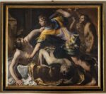 Bernardino Mei, Oreste che uccide Egisto e Clitennestra, 1654. Siena, Palazzo Salimbeni, inv. 381663