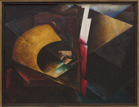 El Lissitzky, Composizione, 1918 1920, Olio su tela. 71 x 58 cm, Museo Nazionale d'Arte dell'Ucraina