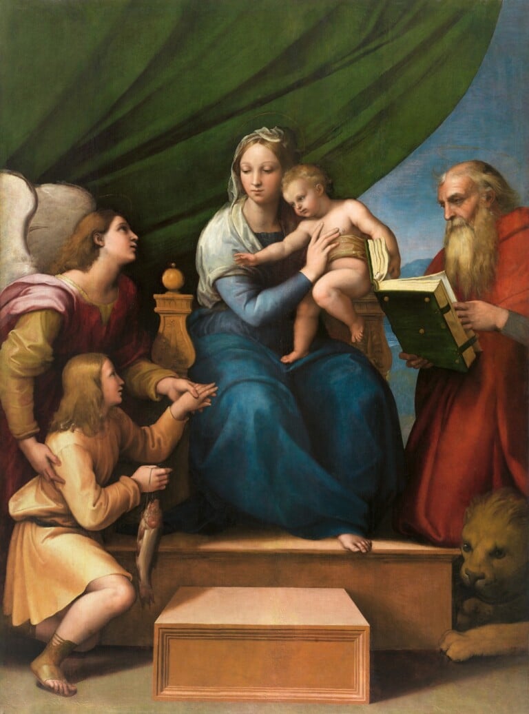 Raffaello, Virgine del pesce, Museo del Prado Madrid