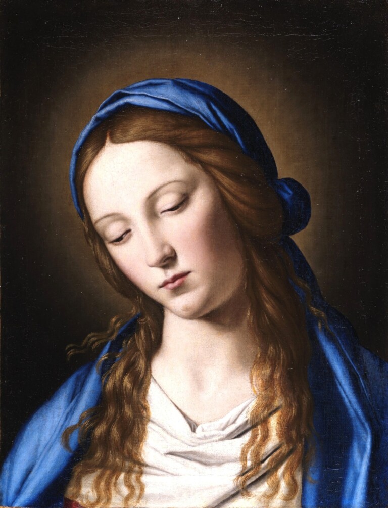 Giovanni Battista Salvi detto Sassoferrato, Busto di Madonna, olio su tela, 49 x 37,5, Terni, Collezione privata