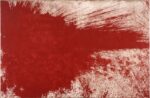 Hermann Nitsch, Pittura dell'O.M. Theater 1984 pittura murale su iuta 190 x 290 cm ph. credit Ernani Orcorte