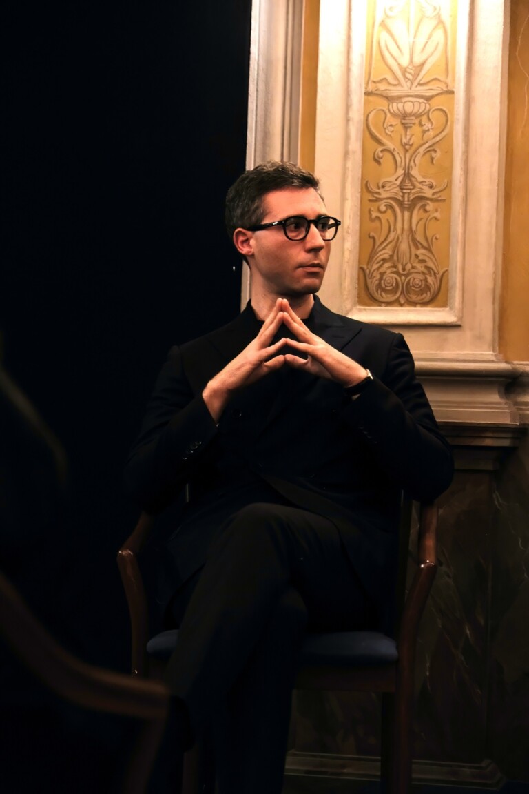 Jean Le Guyader durante l'incontro a Cittadellarte