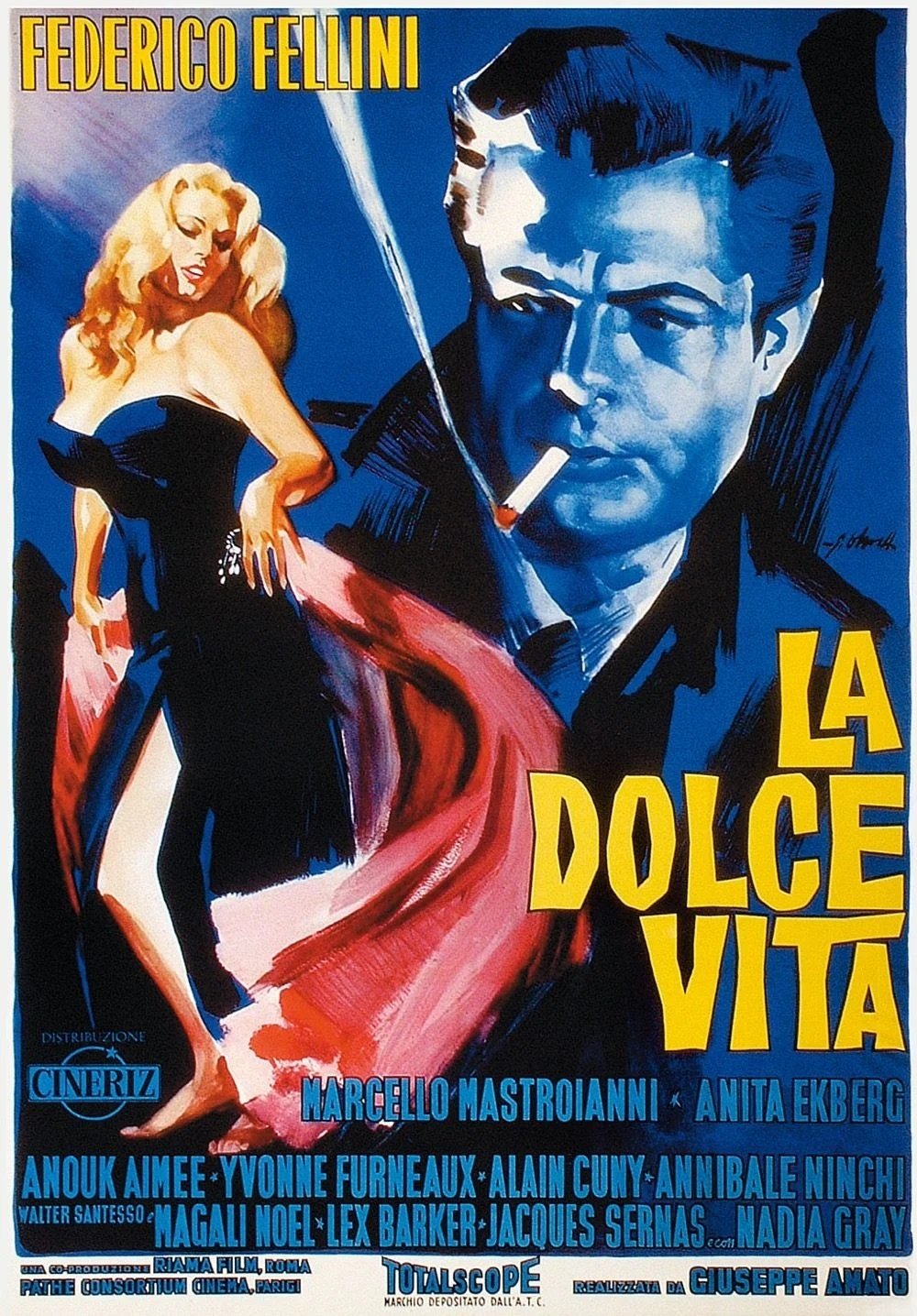 La locandina de La dolce vita, 1960